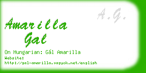 amarilla gal business card